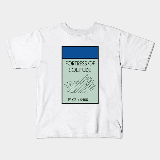 Fortress of Solitude Kids T-Shirt by Jawes